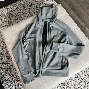 Men’s Gray Zip-Up Hoodie